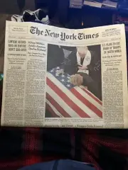 Ronald Reagan Passes New York Times Full Newspaper 6/8/04