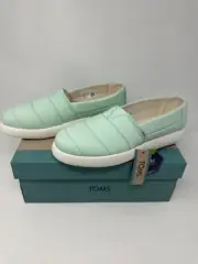 Toms Alpargata Mallow Moonlight Jade Matte Woven Women’s Sz 9 Ortholite Shoes