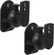 jojofuny 2 Pack Universal Speaker Wall Rack Wall Mount Speaker Bracket Swivel Tilt for Ceiling Mount Sturdy Constructi