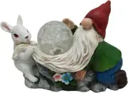 Yaoemei Solar Garden Gnomes, Gnome Outdoor Decoration with Solar...