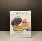 Nostalgia My Mini Waffle Maker Electric- 5 Inch Mint Green