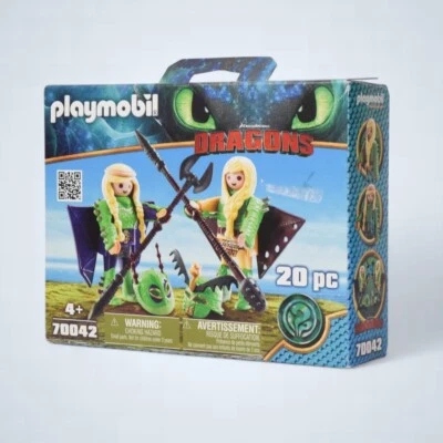 Playmobil 70042 Dragons Ruffnut and Tuffnut with Flight Suit Set 20pc
