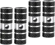 CORHAD Mountain Bikes Pedals Stunt Pedals Aluminum Alloy Footpegs 2 Pair Set 9.5mm 10mm Adapters Black