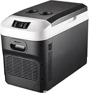 Portable Mini Fridge, Compact Car Refrigerator 15L Car Home Refrigerator Portable DC12-DC24V UK 220V Food Drink Freezer Cooler Outdoor Picnic Food Cooling Warming Fridge Portable Car Fridge for Travel
