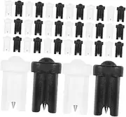 Baluue Bottle Pin Set 60pcs Eyelash Bottle Needles Replacement Tips for Lash Extension Pp Stainless Steel