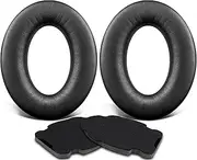 SOULWIT Protein Leather Replacement Ear Pads for Bose Aviation X A10/A20 Headset, EarPads Cushions with High-Density Noise Isolation Foam (Black)