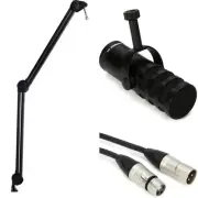 Samson Q9U XLR/USB Dynamic Broadcast Microphone with Boom Arm
