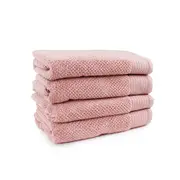 4pc Onkaparinga 69x140cm Cotton Avalon Bathroom Towels Set 550GSM Dusty Primrose