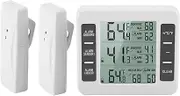 Temperature Gauge, Wireless Thermometer Temperature Monitor Household Audible Alarm for Fridge for Freezer