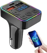 Radio Transmitter for Car | MP3 Wireless Transmitter | with Type-C Port Double USB Receiver for Stereo Upgrade Truck RV Audio Road Trips Driver Radio Conversion