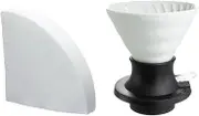 HARIO SSDC-200W Immersion Type Ceramic Dripper Switch, Finished Capacity, 7.8 fl oz (200 ml), White, Made in Japan