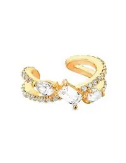 [SALLY SKOUFIS] Baguette Ear Cuff with Diamonds in Gold
