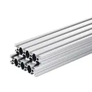 2080 T Slot Aluminum Extrusion 600mm(23.6 Inch) Silver 2 Pcs
