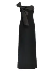 [Dsquared2] Dsquared2-Bow Corset Abiti Nero-Donna 44IT Black