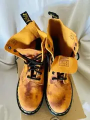 Dr Martens 1460 Pascal Burnt Orange Grunge Tie Dye Boots