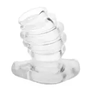 Hollow Tunnel Butt Rippled Thread Anal Peep Hole Enema Plug Speculum thermoplast