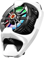 Cell Phone Cooler,Back Clip Cell Phone Radiator - Portable Cell Phone Cooling Fan with RGB Lighting, Semiconductor Mobile Phone Cooling Fan for Game