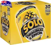 Lemon Soft Drink 30 x 375ml Cans Lemonade Fizzy Bulk Party Drinks