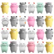 10-50PCS Cartoon Cat Mochi Squishies Kawaii Animal Squishy Toys Stress Relief Sq