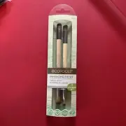 ECOTOOLS Enhancing Eye Makeup Brush Set: 2 Brushes w/4 Heads NEW