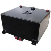 Aeroflow Aluminium 15 Gallon (57L) Fuel Cell with Cavity/Sump & Fuel Sender (Black), AF85-2150ASBLK