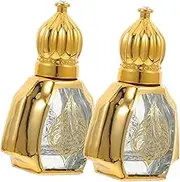 EXQUIMEUBLE Set of 2 Decorative Perfume Bottles Multi-function Roller Bottles Portable Perfume Supply