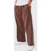 Mens Chocolate Extreme Wide Leg Basic Jogger