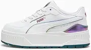 [PUMA] Kids Unisex-Child Karmen Ii Idol (Big Kid) Sneaker, White/Cold Green, 5.5 Big Kid