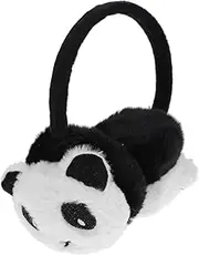 [VALICLUD] Panda Adult Panda Ear Muffs Swimming Fur Ear Muffs Bunny Panda Headband Headphone Animal Ear Muffs Ear Headband Ear Cover Ear Muffs Plush Beige
