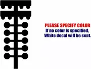 Drag Racing Tree Graphic Die Cut decal sticker Car Truck Boat Window Bumper 7"