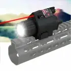 Tactical LED Flashlight Light Red Dot Laser Sight Torch For Airsoft Rail Pistol