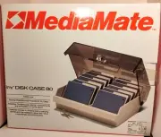 MediaMate 80 3 1/2" Floppy Disk Storage Case With Lock & Key New Old Stock