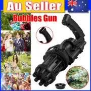 2-in-1 Automatic Gatling Bubble Gun Kids Toys Soap Water Bubble Machine Summer
