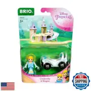 BRIO - 33322 Disney Princess Cinderella and Wagon | 2 Piece Toy Train for Kid