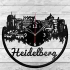 Vinyl Clock Heidelberg Skyline Record Wall Clock Home Art Decor Handmade 6385