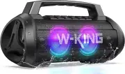 W-KING 120W Waterproof Bluetooth Speaker with Deep Bass and 42H Playtime