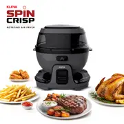 Kleva® Spin Crisp Rotating Digital Air Fryer 6L - 360° Auto Rotating C
