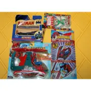 Marvel Toybiz Spider-man Bump Go Helicopter Kite Corgi Batmobile Doc Ock mini (A