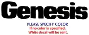 GENESIS Metal Music Rock Band Funny JDM Vinyl Sticker Decal Car Window Wall 8"