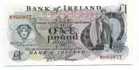 在飛比找Yahoo!奇摩拍賣優惠-I8 愛爾蘭 1980年 1鎊 紙幣 歐洲 UNC