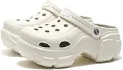 [Solaud] Platform Clogs for Women High Platform Clog Sandals Classic Comfortable Slip On Slide Wedge Garden