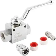 Ball Valve Stainless Steel 3/8 Inch Quick Connect for Washer Fittings