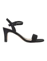 [Easy Steps] Unison Black Shimmer Sandals