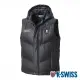 【K-SWISS】可拆式連帽羽絨背心 Down Vest-男-黑(107262-008)