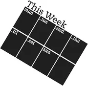 MINAOLULUS Weekly Schedule Chalkboard Wall Sticker Removable Self Adhesive Planner for Home Office Daily Use Organiser for Students Teachers Easy to Write Clean