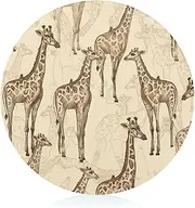 Chopping Blocks, Hand Drawn Giraffes Printed Chopping Block,fruit Chopping Block,thickened Chopping Block,round Chopping Block