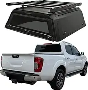 ATATNK Custom Fit Steel Canopy Pickup Canopy Truck Rack On Top Compatible for Nissan Navara Np300 Frontier Top Camper Leakproof Anti Rusted Hard Tonneau Cover