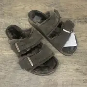 Birkenstock Arizona Shearling Leather Sandals | Mocha — Women’s Size 40 (W 9)