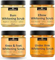 Bum, Elbow, Knee Feet and Underarms Lightening Scrub | Body & Facial Cleaning Scrub Skin Polishing Combo Pack of 4 100 gms(400 gms)