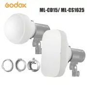 Godox ML-CD15 ML-CS1625 Diffuser Dome Kit with 3 Adapters for Photography Lights